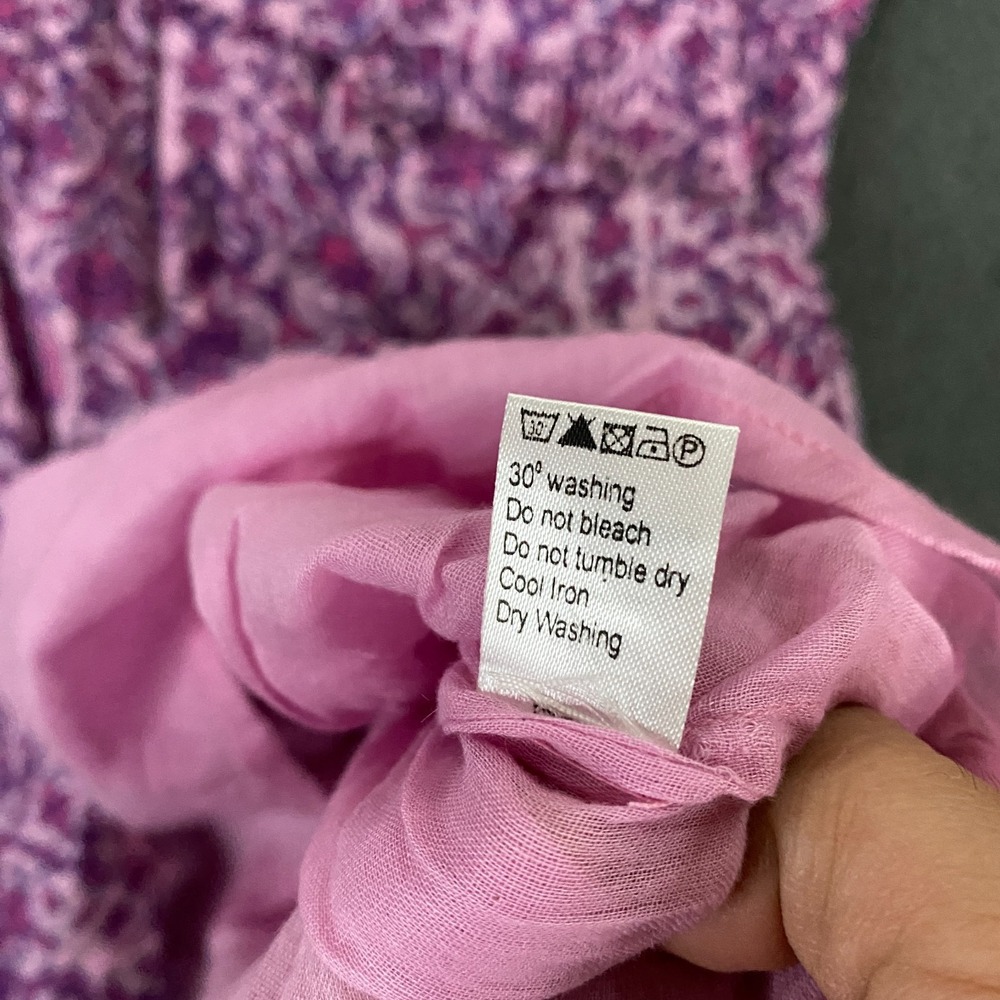 Banjanan Bazaar Dress size XS Pink Purple Ruffle Tiered Midi Summer Boho NWT - Picture 8 of 12
